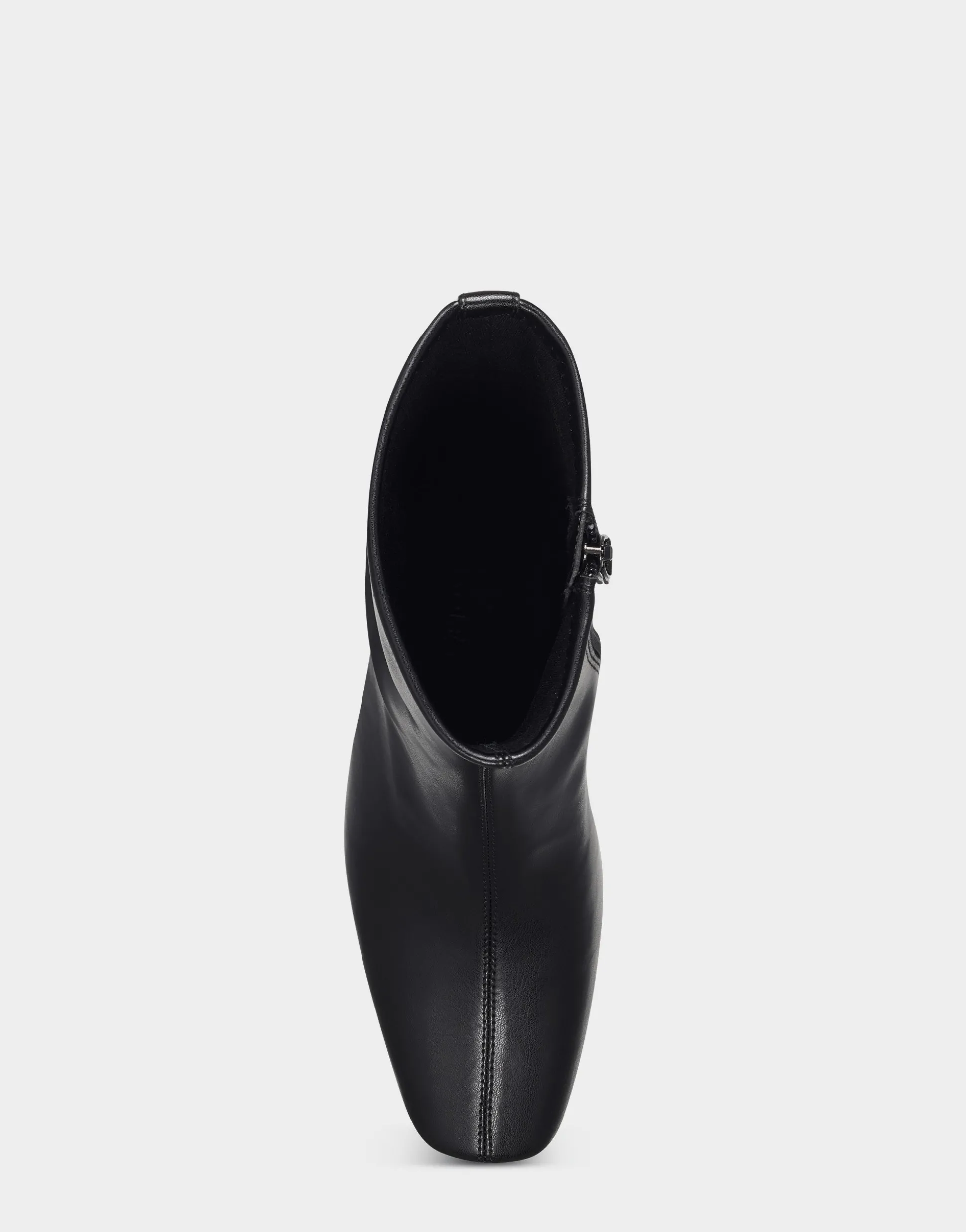 Comfortable Women's Ankle Boot in Black Faux Leather