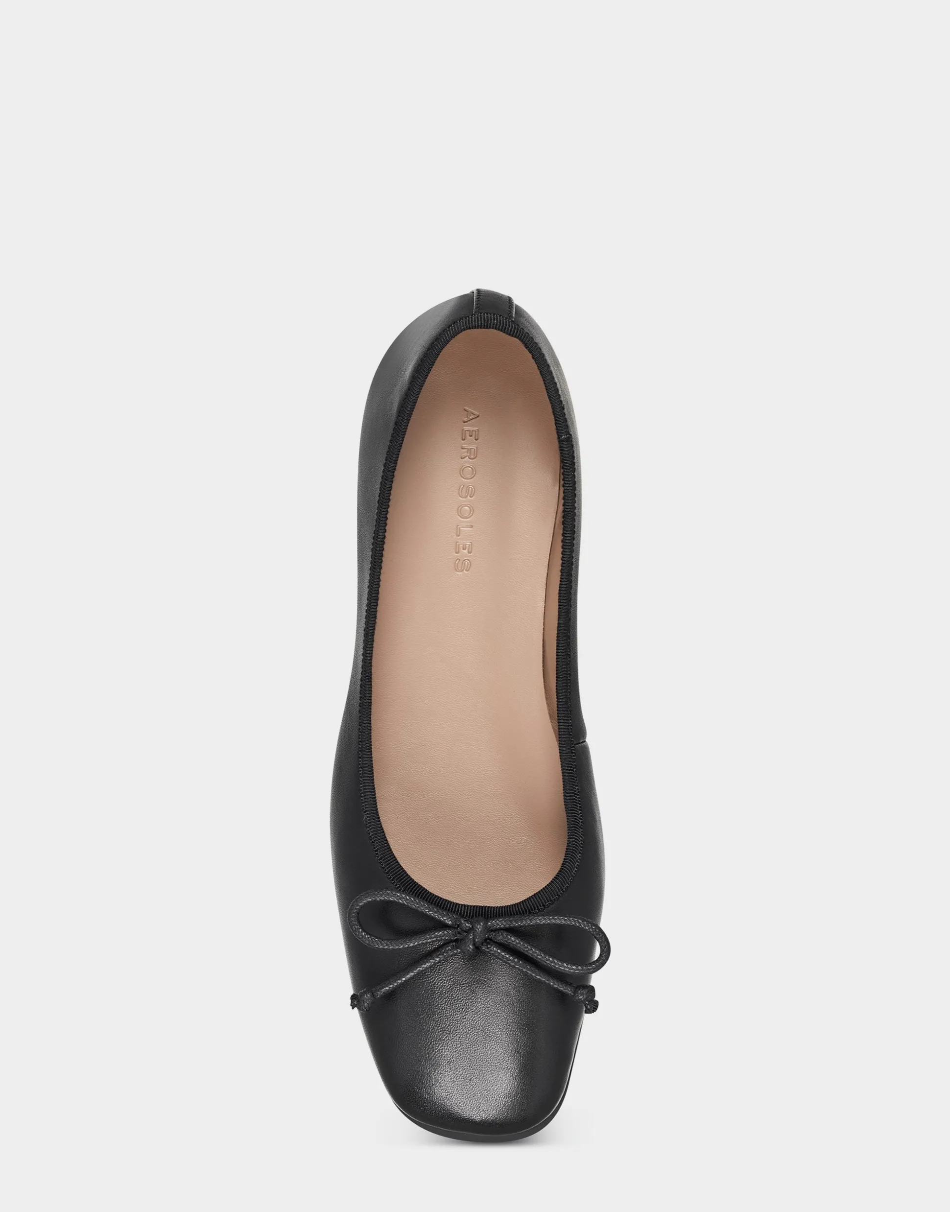 Comfortable Women's Ballet Flat in Black Genuine Leather
