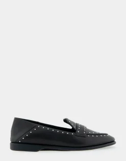 Comfortable Women's Convertible Loafer in Black Genuine Leather