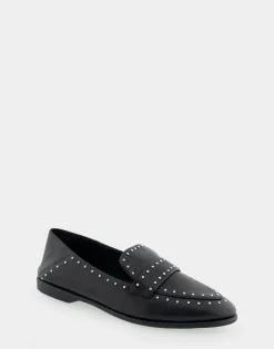Comfortable Women's Convertible Loafer in Black Genuine Leather