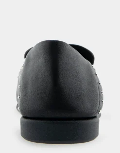 Comfortable Women's Convertible Loafer in Black Genuine Leather