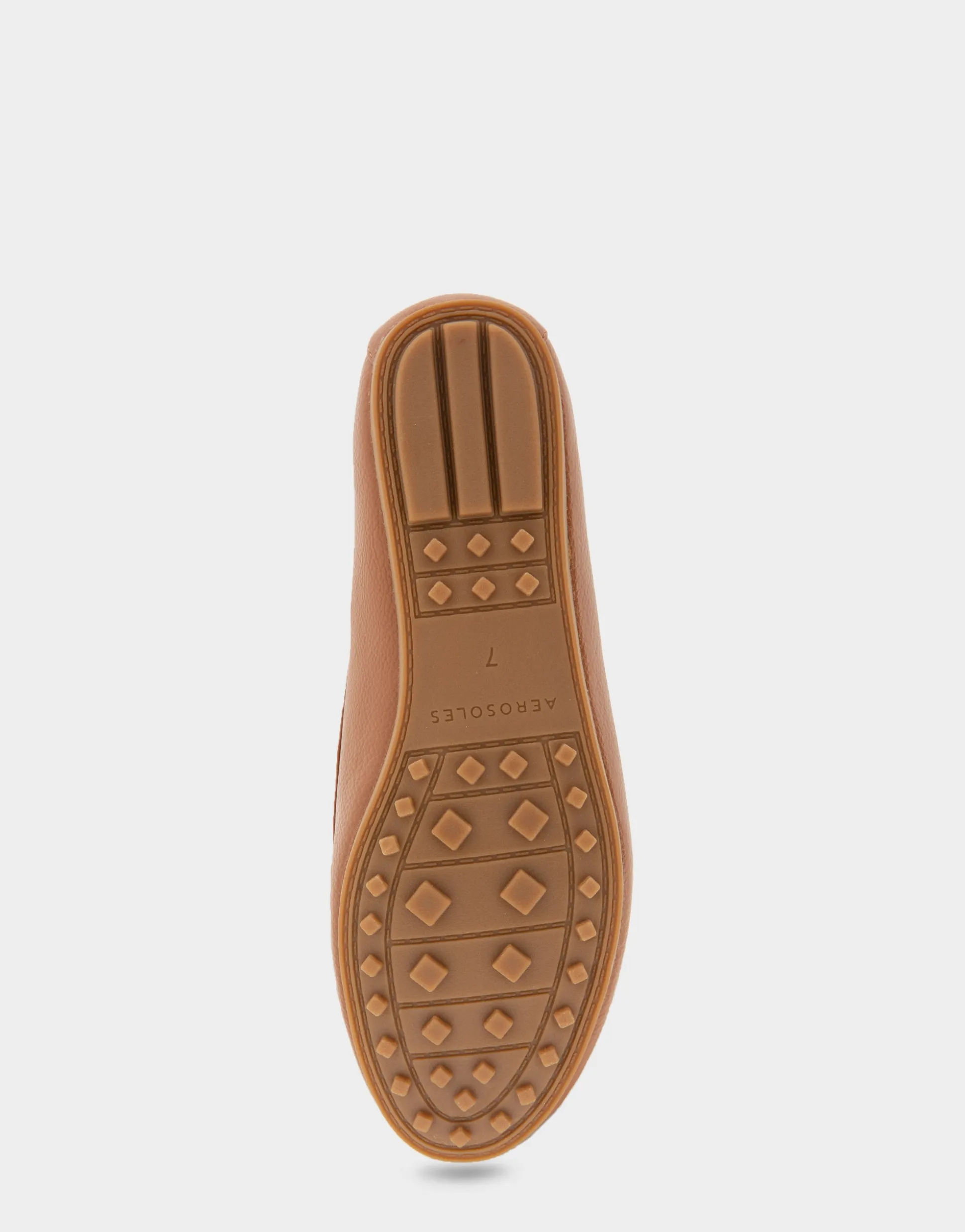 Comfortable Women's Ornamented Loafer in Tan Faux Leather