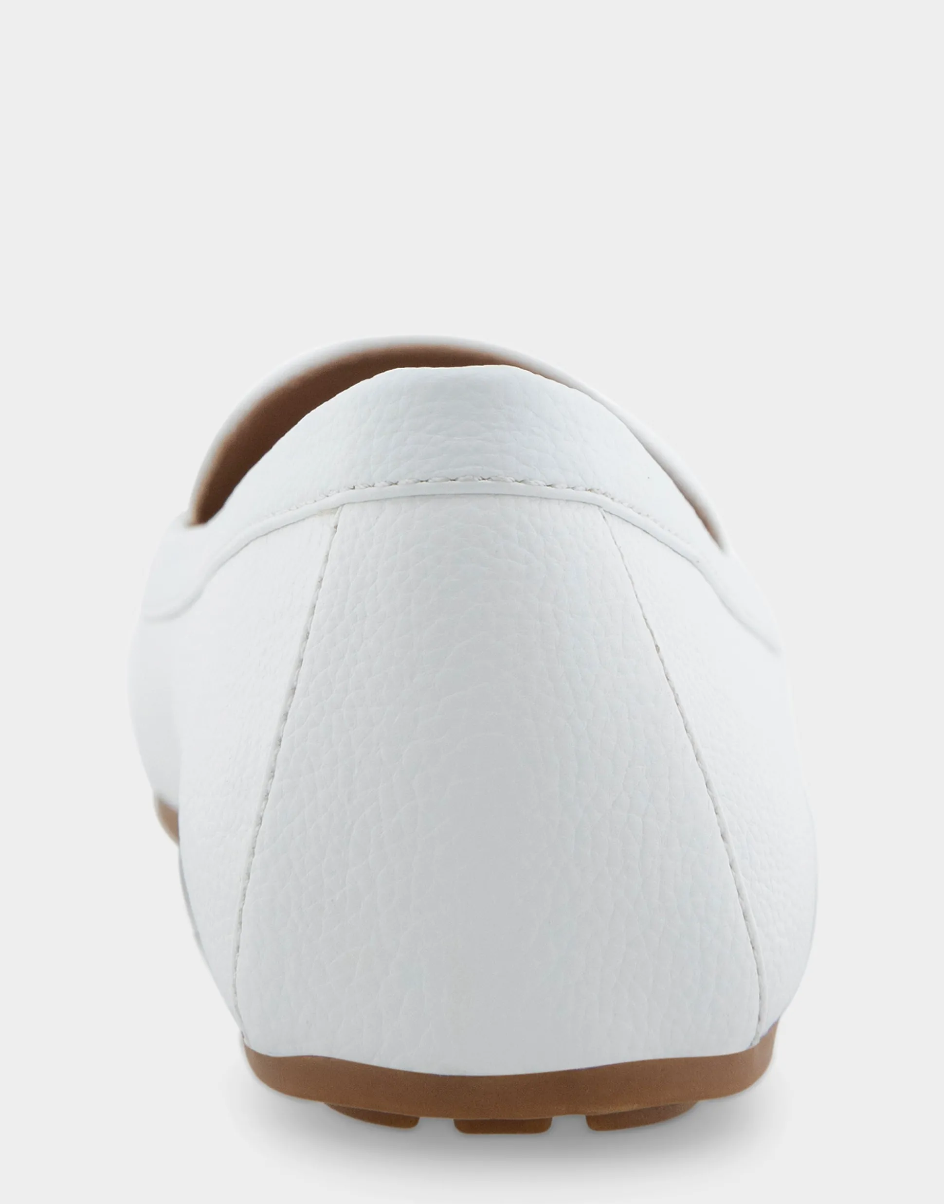 Comfortable Women's Ornamented Loafer in White Faux Leather