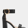 Comfortable Women's Sandal in Black Genuine Leather
