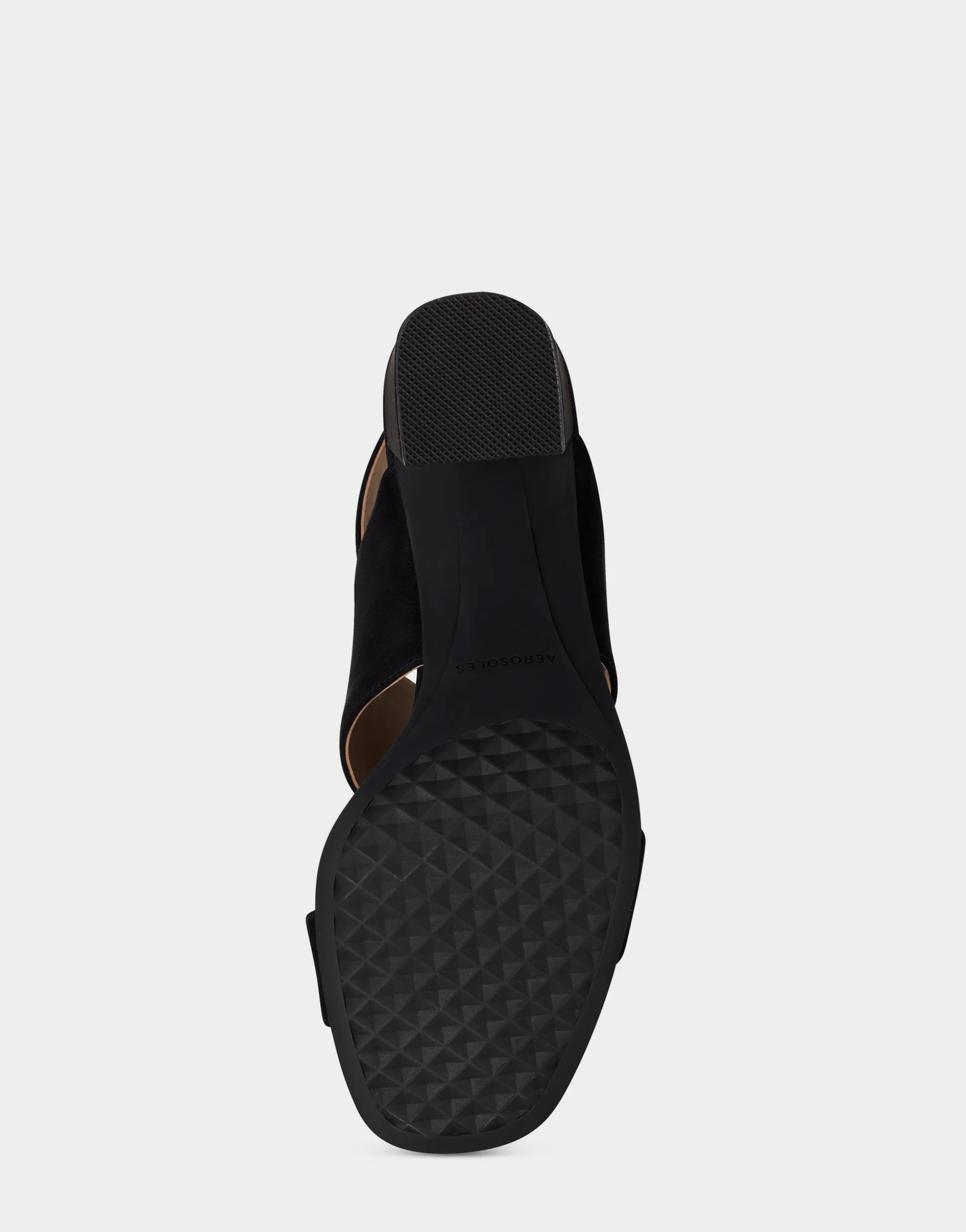 Comfortable Women's Sandal in Black Faux Suede