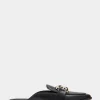 Comfortable Women's Slide in Black Genuine Leather
