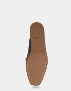 Comfortable Women's Slide in Black Genuine Leather