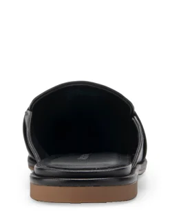 Comfortable Women's Slide in Black Genuine Leather
